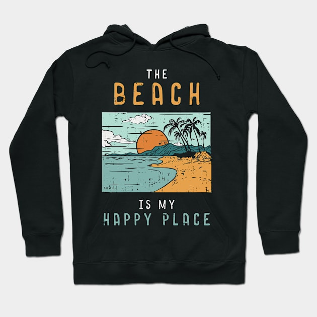 The Beach is my Happy Place Hoodie by seiuwe